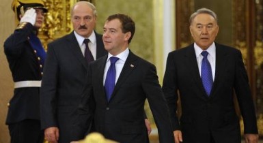 Россия, Белоруссия и Казахстан стерли границы