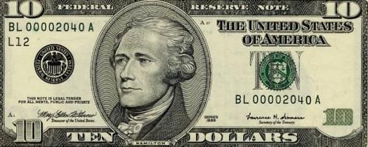 США прекратили печатать 10-долларовые купюры