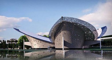 В Китае построят парящее здание-бабочку