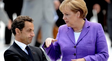Николя Саркози и Ангела Меркель. Германия и Франция.
Кризис евро.