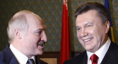 Торговая война Украины и Белоруссии, В.Янукович и А.Лукашенко.