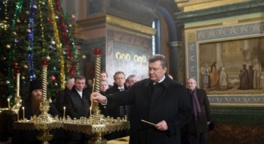 Виктор Янукович, поздравил украинцев с Рождеством, Виктор Янукович поздравил украинцев с Рождеством, Рождество.