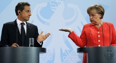 Канцлер ФРГ Ангела Меркель и президент Франции Николя Саркози, 