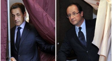 Олланд опережает Саркози на полтора процента.