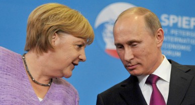 Меркель намерена обсудить с Путиным сотрудничество ЕС с восточными соседями.