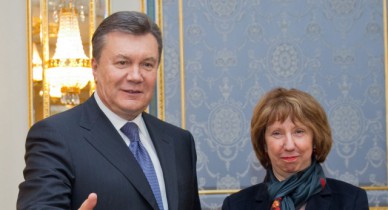 Янукович встретился с Эштон.