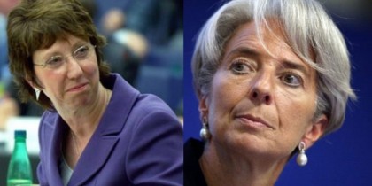 Кэтрин Эштон проведет переговоры с главой МВФ по Украине.