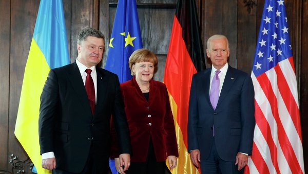 Главы Украины, Германии и США обсудили урегулирование конфликта на Донбассе