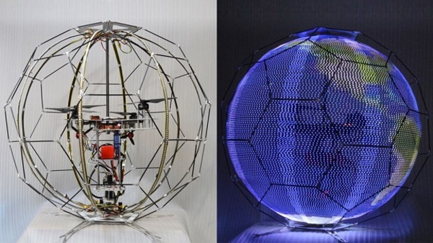 Японская компания Docomo разработала сферический светодиодный экран.