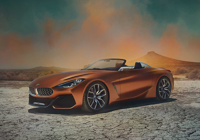 Появились фотографии, на которых полностью раскрыт дизайн нового прототипа компании BMW – Concept Z4.