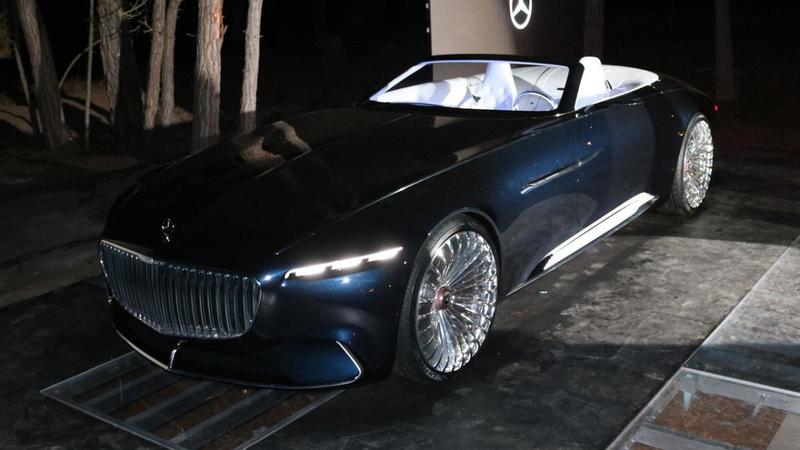 На шоу ретро-авто Concours d’Elegance в Пеббл-Бич (Калифорния) представили концепт-кар Mercedes-Benz Vision Maybach 6 Cabriolet.
