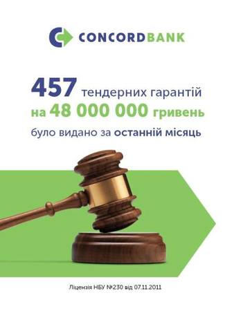 Уже много лет Конкорд банк помогает украинским бизнесменам выигрывать конкурсы на государственные закупки.