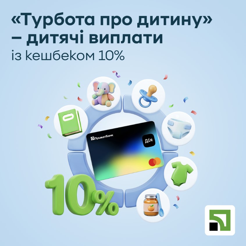 Батьки першачків можуть оформити допомогу в Дії та отримати 10% кешбеку за Дія.Карткою від <a href=