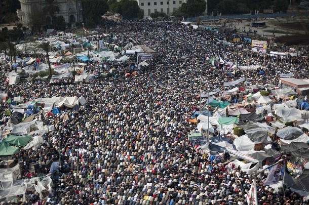 Протесты на площади Тахрир в Египте 14 февраля 2011
