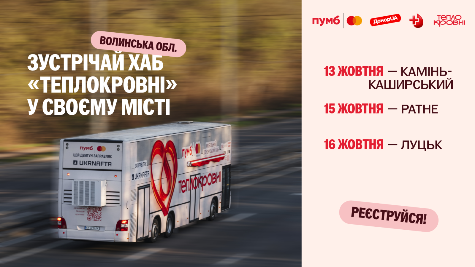 «Теплокровные» впервые отправляются на Волынь