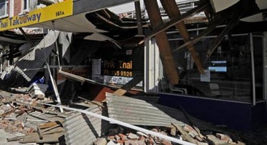 Новая Зеландия снова страдает от землетрясения