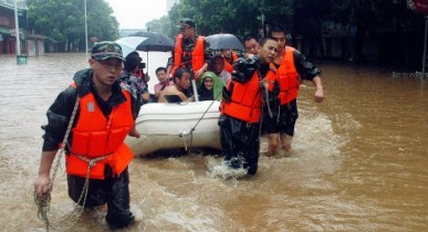 В Китае жертвами наводнений стали 26 человек