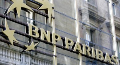 Французский банк BNP Paribas SA, акции обвалились, крупнейший банк мира упали.