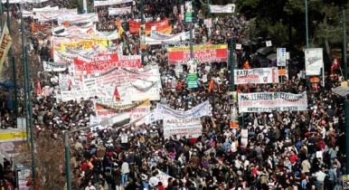Забастовка в Греции, в Греции транспортная забастовка парализовала Афины.