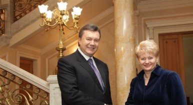 Встреча президентов, встреча Януковича с президентом Литвы, встреча президента Украины Виктора Януковича и президента Литовской Республики Дали Грибаускайте. 
