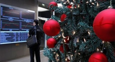 Рождественские праздники отодвинули биржевые торги на второй план