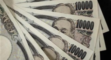 Курс иены накануне окончания японского финансового года.