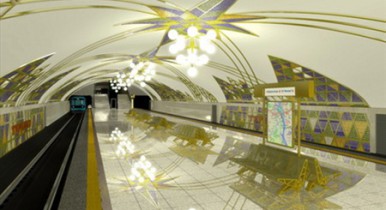 Строительство станции метро «Теремки» завершено на 70%.