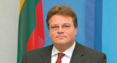 Министр иностранных дел председательствующей в Евросоюзе Литвы Линас Линкявичюс.