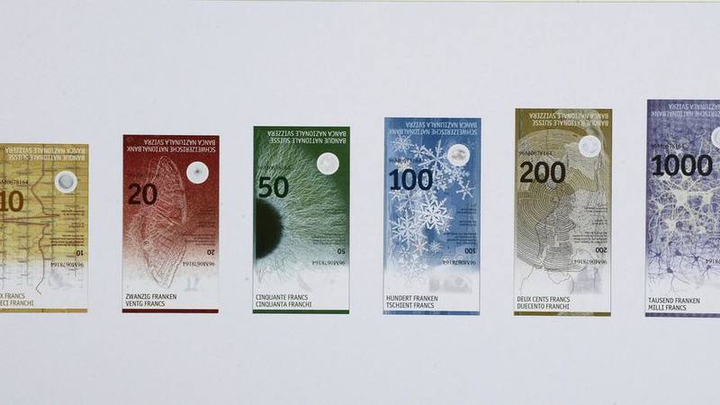 Швейцария введет в обращение банкноты нового образца