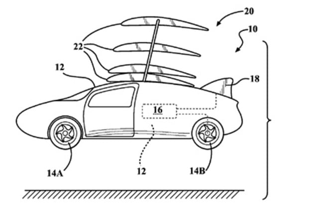 Toyota запатентовала дизайн крыльев для летающего автомобиля