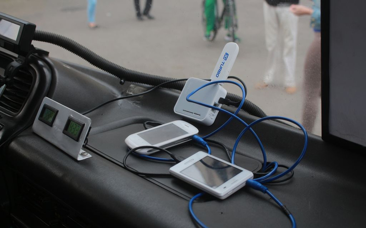 В Украине появилась первая электромаршрутка с бесплатным Wi-Fi