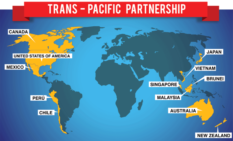 Транстихоокеанский партнерский договор – наибольшая торговая сделка в истории, была подписана в Новой Зеландии. 12 министров торговли стран-участников договора в новозеландском Окленде заключить торговый пакт, на подготовку которого ушло 5 лет.