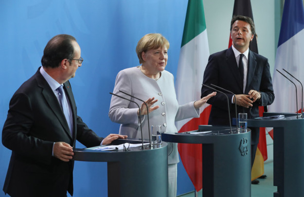Канцлер Германии Ангела Меркель после встречи с лидерами Франции и Италии, заявила, что ЕС должен добиться процветания без Великобритании.