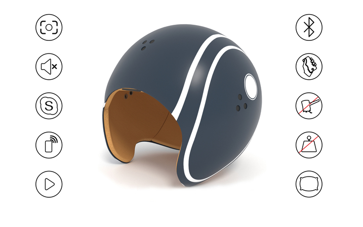 Украинская компания создала шлем, который полностью блокирует звуки, которые поступают извне, а также те, что исходят от человека, который его использует.