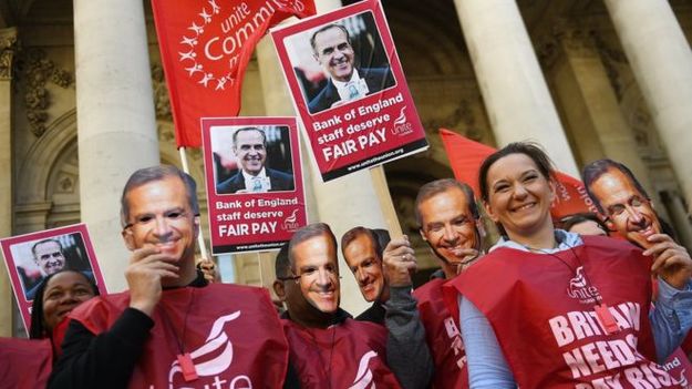 Сотрудники Банка Англии начали первую за 50 лет трехдневную забастовку.