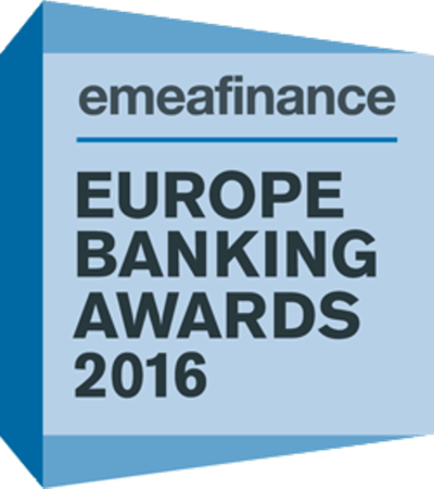Райффайзен Банк Аваль получил награду от EMEA Finance как «Лучший банк Украины»;Райффайзен Банк Интернациональ (РБИ) назван «Лучшим банком в ЦВЕ и СНГ»;РБИ присвоено также звание «Самый инновационный банк в ЦВЕ и СНГ»; банк награжден за «Лучший продук