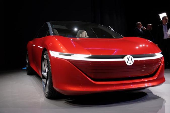 Компания Volkswagen продемонстрировала на Женевском автосалоне концепт электромобиля будущего I.