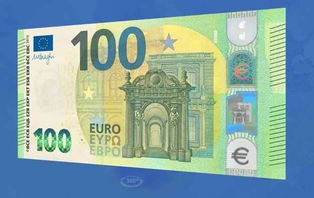 Европейский центральный банк (ЕЦБ) сегодня обнародовал новые банкноты номиналом 100 и 200 евро, которые будут введены в обращение 28 мая 2019 года.
