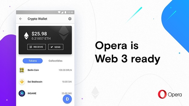 Компанія Opera випустила перший браузер з підтримкою Web 3 і вбудованим криптогаманцем Ethereum.