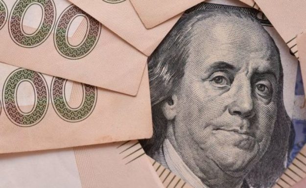 Справочное значение курса доллара на 27 февраля составило 27,00 гривен за доллар.