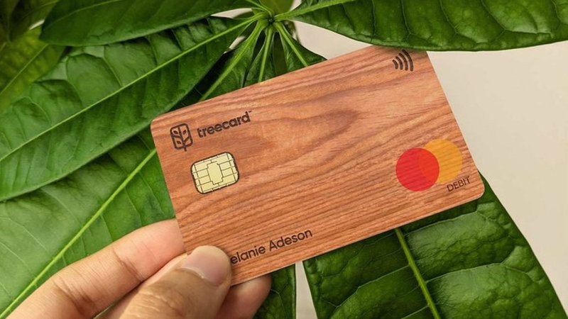 Німецька пошукова система Ecosia інвестувала 1 млн фунтів стерлінгів у британський фінтех-стартап TreeCard, який виготовляє дерев’яні платіжні картки. 80% прибутку, отриманого з платежів, спрямовуватимуть на відновлення лісів, а решту 20% — на виробництво самих карт.