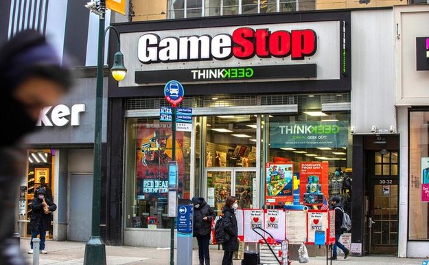 Акции сети магазинов видеоигр GameStop взлетели во время торгов на 103,9%.