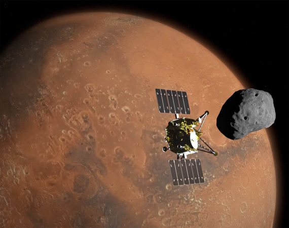 Китайське національне космічне управління (CNSA) опублікувало відео висадки марсохода «Чжужун», записане камерою, встановленою на борту посадкової платформи, а також звуки пересування ровера по поверхні планети.