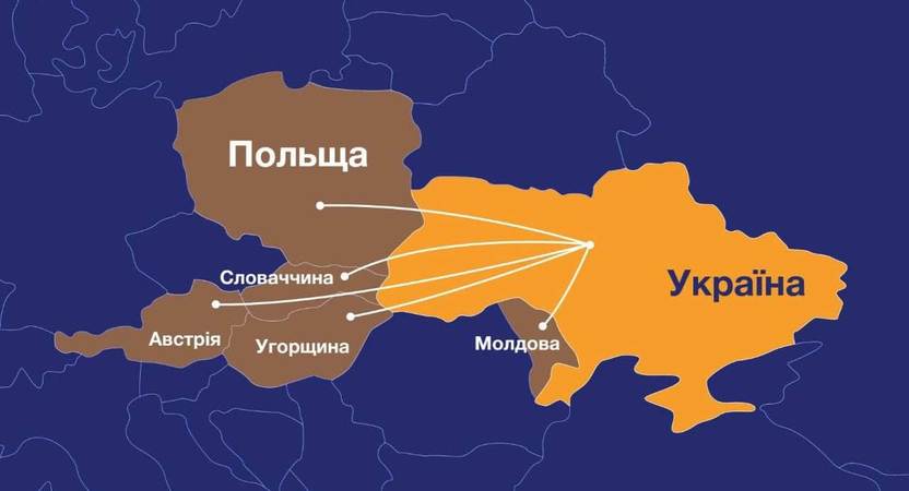 Україна відновила залізничне сполучення з п'ятьма європейськими країнами.