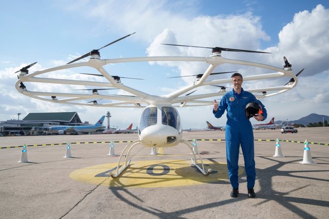 Volocopter вперше провела пілотований політ аеротаксі у Південній кореї