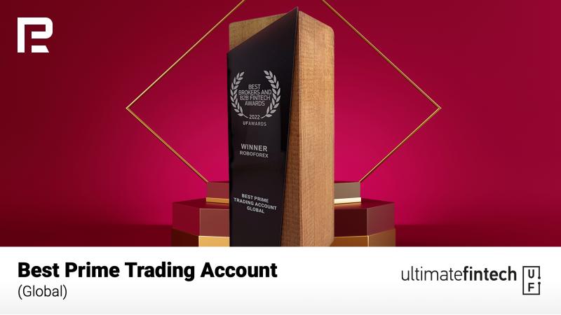 Міжнародний брокер RoboForex отримав нагороду «Best Prime Trading Account (Global)» у рамках премії Ultimate Fintech Awards 2022.