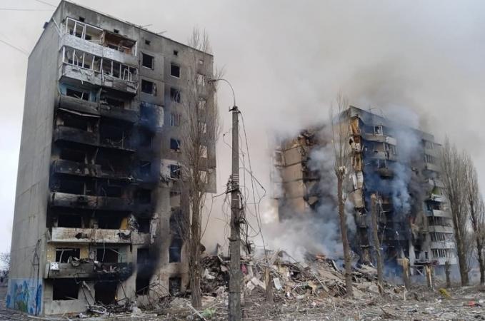 Ущерб, нанесенный инфраструктуре поселка Бородянка в Киевской области, оценивается в $148,4 млн.