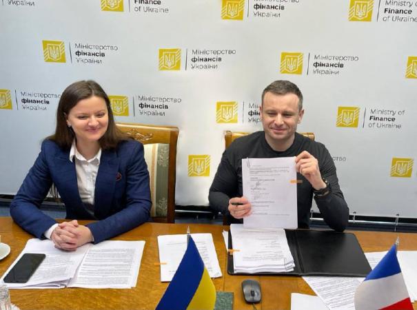 Подписано Соглашение о предоставлении Украине кредита в размере до 100 млн евро от Французского агентства развития.
