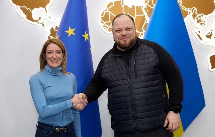 Президент Европейского парламента Роберта Мацола 3 марта прибыла в Украину и встретилась со спикером Верховной Рады Русланом Стефанчуком.