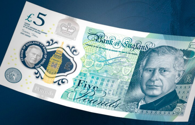 Банкноти із зображенням Карла III будуть випущені в обіг у Великій Британії 5 червня, повідомляється в пресрелізі Банку Англії.► Читайте «Мінфін» у Instagram: головні новини про інвестиції та фінансиДеталіПортрет короля з'явиться на всіх чотирьох банкнотах (5, 10, 20 і 50 фунтів стерлінгів), при цьому жодних змін у дизайні купюр не відбудеться.